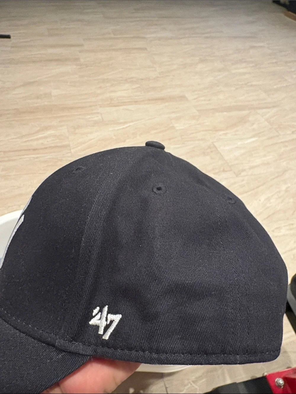 47 Brand New York Yankees Cap - Black with White NY Yankees Logo